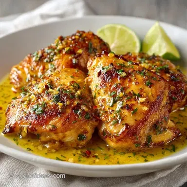 25-Minute Instant Pot Chicken Thighs Recipe Card