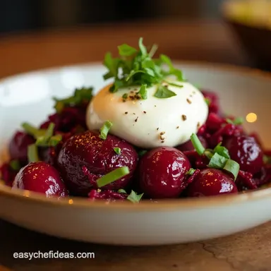 JewelToned Burrata Beet Salad Recipe Gastropub at Home Recipe Card