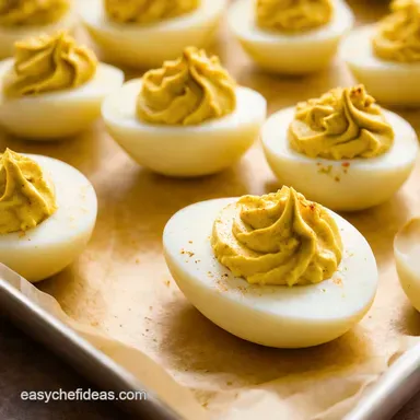 Keto Deviled Eggs Southern Charm LowCarb Delight Recipe Card