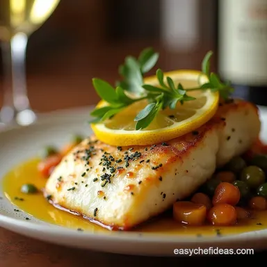 Simply Sublime Keto Lemon Butter PanSeared Chilean Seabass Recipe Card