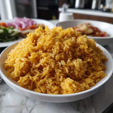 Latin Yellow Rice Recipe: Fluffy, Never Mushy Arroz Amarillo Recipe Card