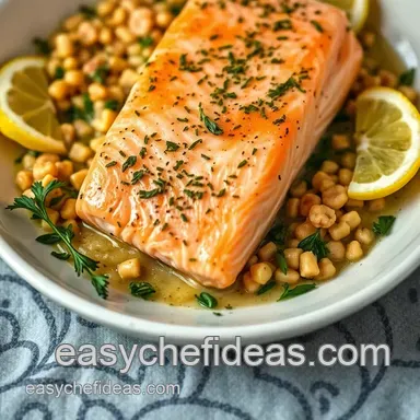 Easy Salmon Recipes: Lemon-Herb Baked Salmon, 30-Minute Meal Recipe Card