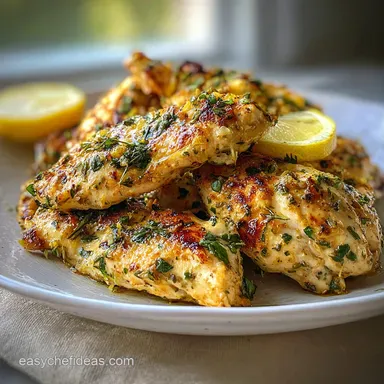Healthy Chicken Recipe with Lemon and Herbs: Pan-Seared in 25 Minutes Recipe Card