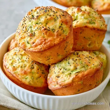 Lemon Zucchini Muffins in 40 Minutes Recipe Card