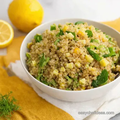 Lemony Quinoa Salad Easy Recipes for Lunch at Home Recipe Card