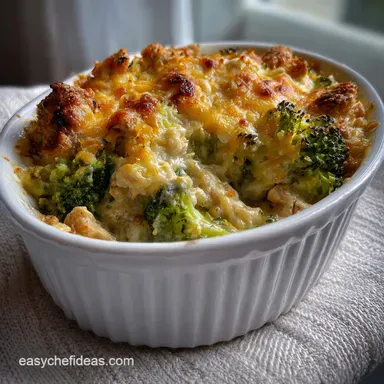 Chicken Divan Lightened Up: Healthy Comfort Casserole Recipe Recipe Card