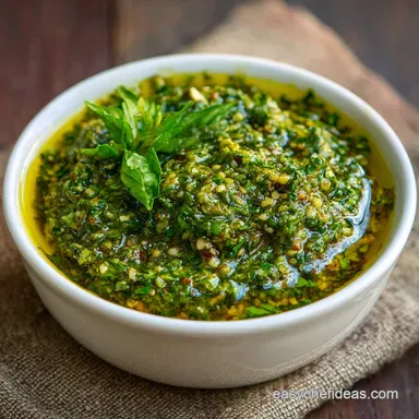 Lightened Up Homemade Basil Pesto: Bright, Low-Oil Ready in 10 Minutes Recipe Card