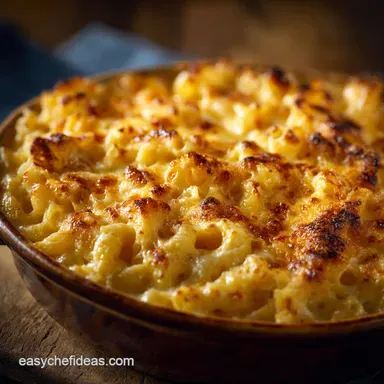 Lighter Baked Macaroni and Cheese: Creamy, Healthy Mac N Cheese Recipe Recipe Card