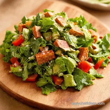 Loaded Fattoush Salad Fattoush Salad My Mediterranean Delight Recipe Card
