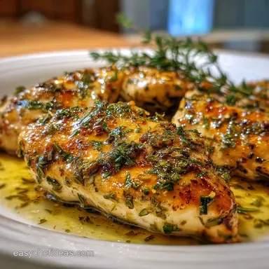 Low Carb Chicken Recipe with Garlic and Herbs in 20 Minutes Recipe Card