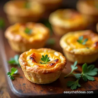 Magnificent Mini Quiches MakeAhead Finger Foods Recipe Card