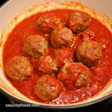 Easy Meatball Marinara How Do You Make Meatballs Juicy Recipe Card