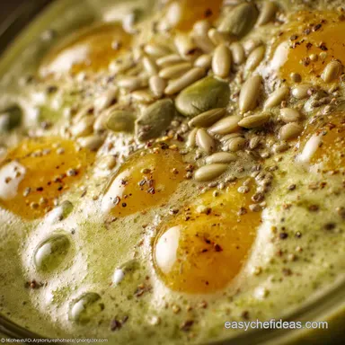 Mango Banana Hemp Seed Green Smoothie Ultra-Creamy High Protein Recipe Card