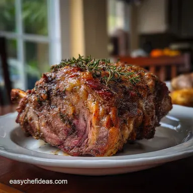 Prime Rib Roast Oven: Edge-to-Edge Pink Perfection Recipe Card