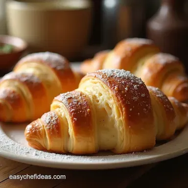 The Parisian Dream Authentic Flaky AllButter Croissants Recipe Card