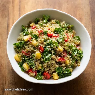 Mediterranean Quinoa Salad My GoTo Recette Ventre Plat Recipe Card