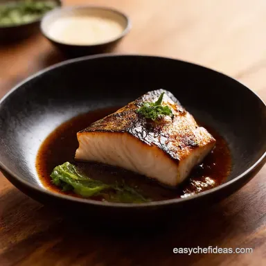 NobuStyle Miso Black Cod Recipe Restaurant Taste at Home Recipe Card
