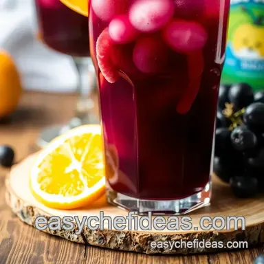 Mix Spooky Grape Juice Punch in 10 Mins: A Delicious Halloween Treat Recipe Card