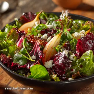 Mixed Baby Greens Salad: The Elevated 15-Minute Crunchy Winter Recipe Recipe Card