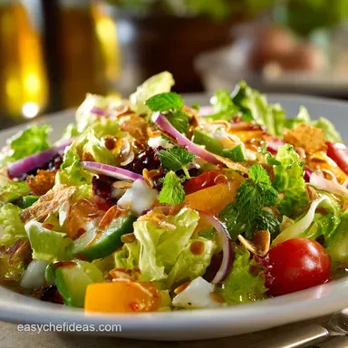 Mother In Laws House Salad: The Classic Recipe with Secret Vinaigrette Recipe Card