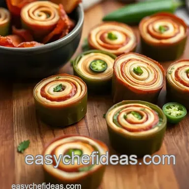 How to Make Easy No Bake Jalape&ntilde;o Pinwheels with Bacon &ndash; Delicious & Fun! Recipe Card