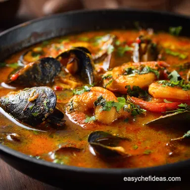 Silky Seafood Stock: Ocean's Essence at Home Recipe Card