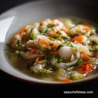 Silky Seafood Stock: Ocean's Essence at Home