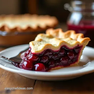 My OldFashioned DELICIOUS HOMEMADE CHERRY PIE Recipe Recipe Card