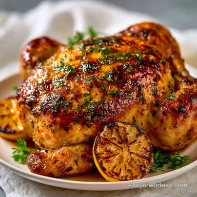 Olive Oil Roasted Chicken: Crispy