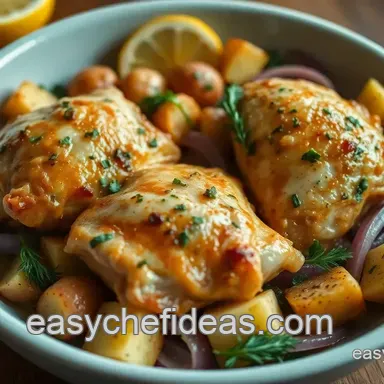 Juicy One-Pan chicken thighs recipe: Lemon Herb Magic!