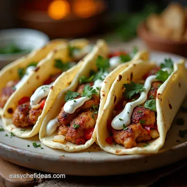 Easy OnePan Chicken Gyros Recipe for Weeknights Recipe Card