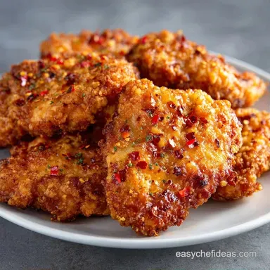 Crispy Onion Powder Chicken Thighs Recipe Card
