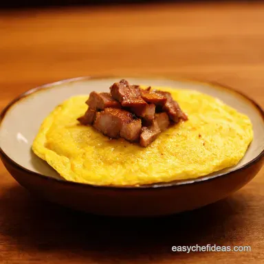 Osaka Tonpeiyaki My Quick Easy Pork Belly Omelette Recipe Card