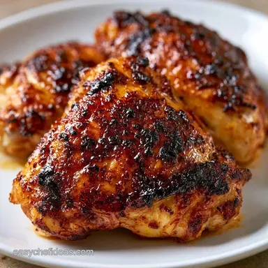 Oven Roasted Chicken Thighs: Crispy Recipe Card