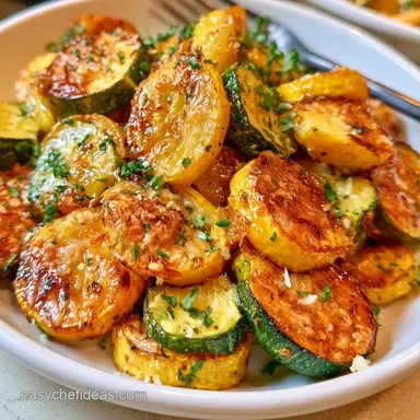 Crispy Oven Roasted Squash Recipe Card