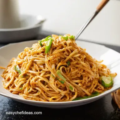 Best Homemade Pad Thai Noodles Recipe Ready in 40 Minutes Recipe Card