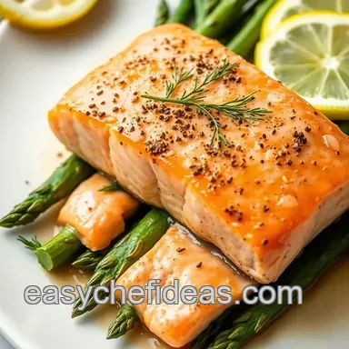Easy Salmon Dinner Ideas: Lemon-Dill Salmon & Asparagus! Recipe Card