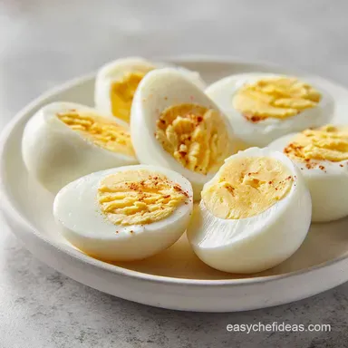 Hard Boiled Eggs in 25 Minutes: Silky Yolks and Tender Whites Recipe Card