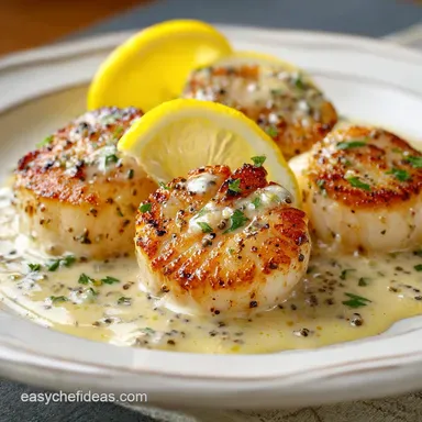 Pan Seared Scallops Recipe for 2 Servings