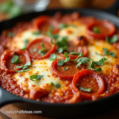 Easy Pizza Casserole Recipe for Weeknight Wins Recipe Card