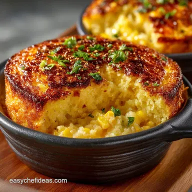 The Perfect Brown Butter Corn Pudding Recipe Creamy Golden Recipe Card