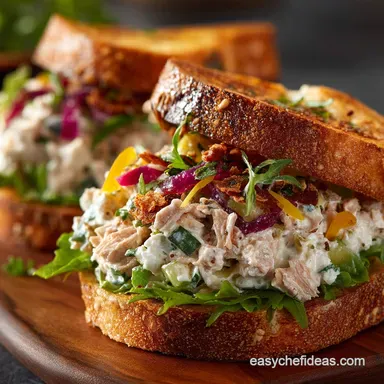 Classic Crunchy Tuna Salad The Best Recipe for Proper Sandwiches Recipe Card