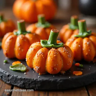 Spooky Fun Halloween Party Snacke Pumpkin Pretzel Rods Recipe Card