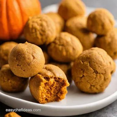 Pumpkin Spice Energy Bites Best Fall Snacks No Bake Recipe Card