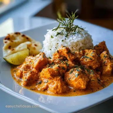 Easy Butter Chicken Recipe for 4 Servings