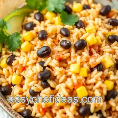 Quick Easy Mexican Rice & Beans Delight: A Weeknight Family Favorite Recipe Card