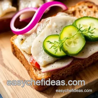 How to Make Quick Herring Sandwiches - Fresh & Tasty for a Delightful Lunch! Recipe Card