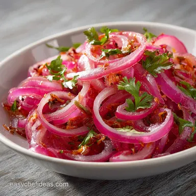 Chefs Quick Pickled Red Onions Tangy Vibrant Ready in Minutes Recipe Card