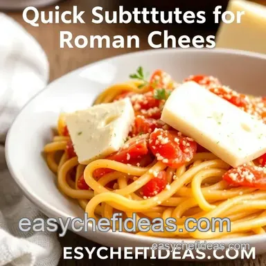 Delicious Quick Substitutes for Romano Cheese: 5 Easy Options! Recipe Card