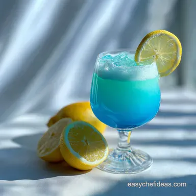 Blue Caruso Drink: Botanical Gin Cocktail Recipe Card
